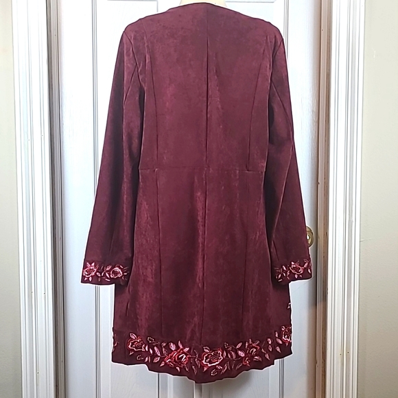 Curations Faux Suede Cardigan NWT - Picture 6 of 15